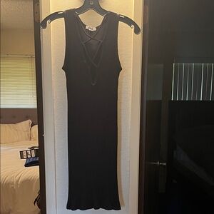 LNA Black Mini Dress